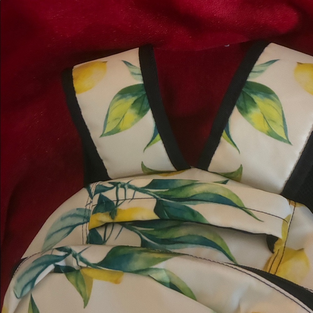 Lemon Print Backpack NEW - Picture 3 of 5